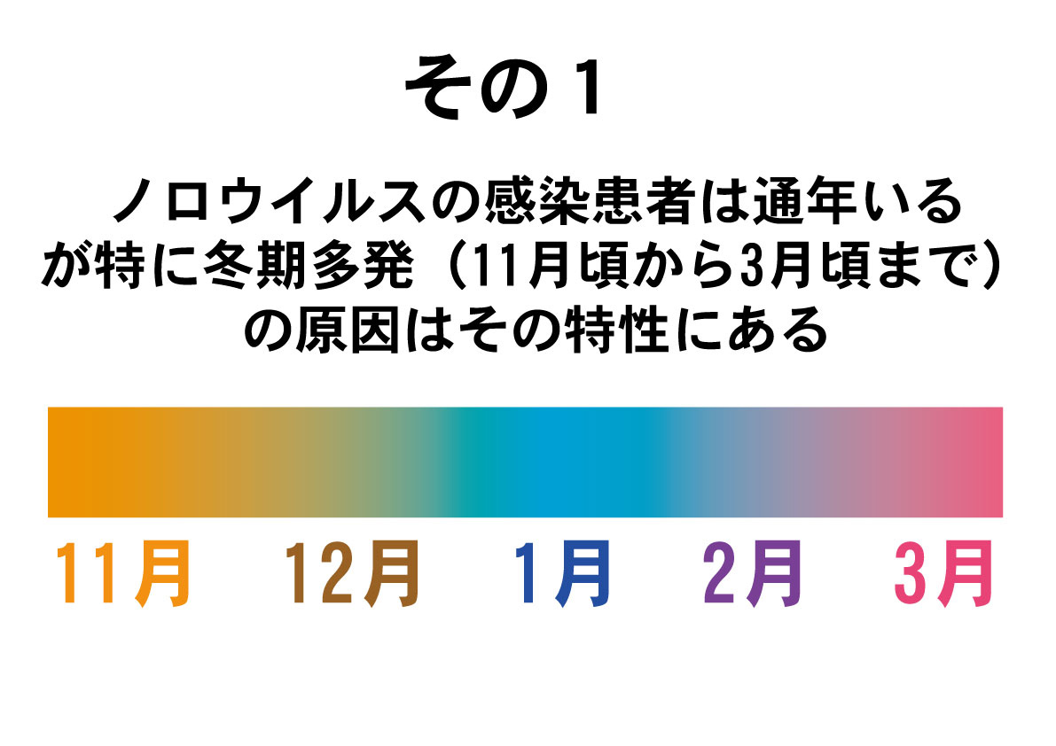 ノロウイルスのシーズン到来